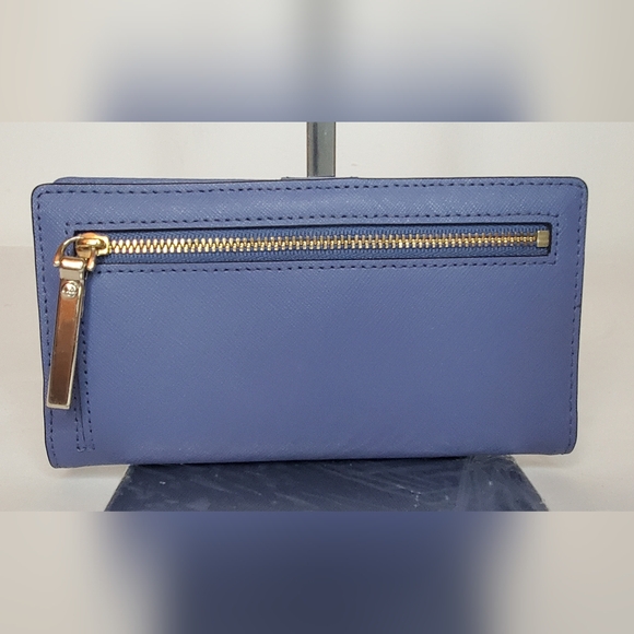 Kate Spade Blue Two Tone Wallet Slim - Picture 2 of 11